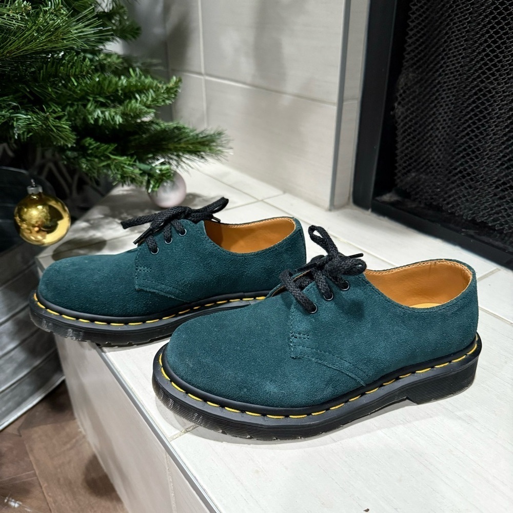 Dr. Martens 1461 Suede Shoes in Green size US M 4/ US L 5 NWOT